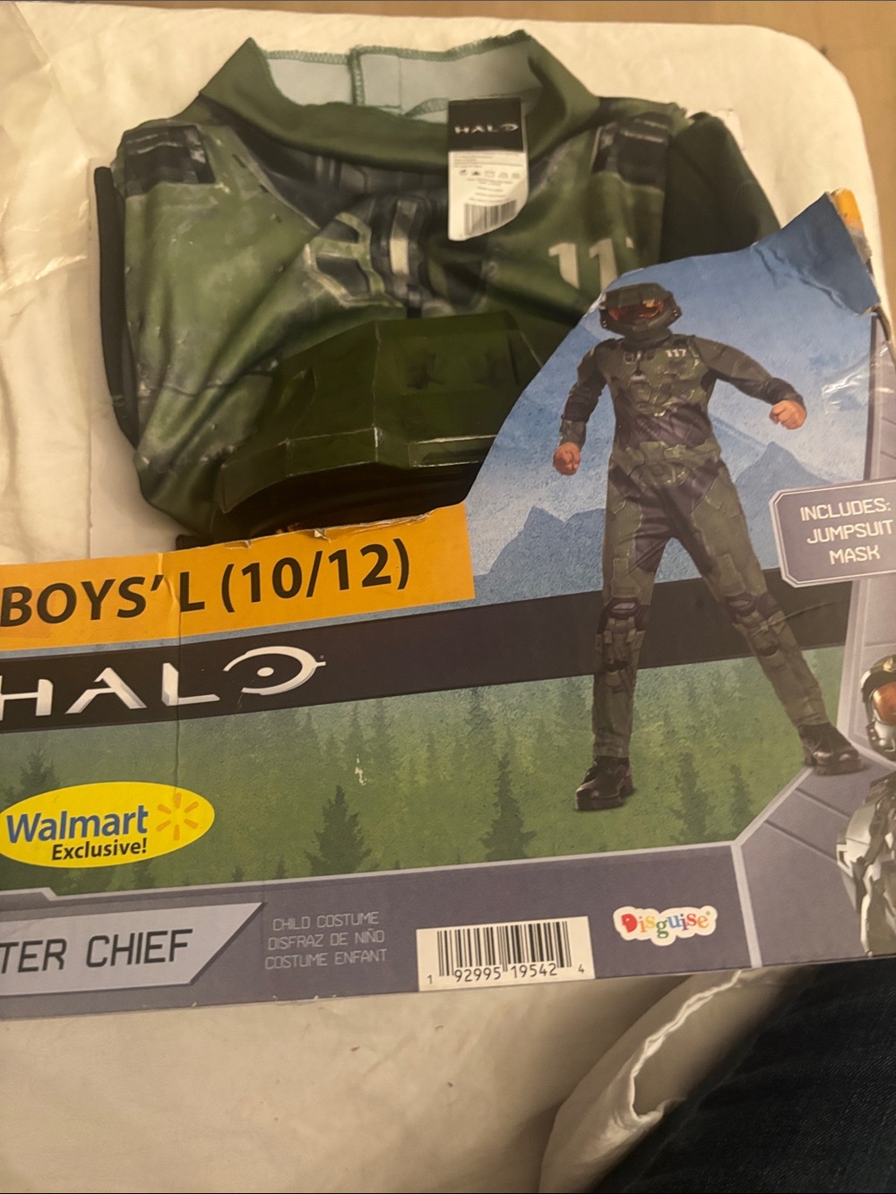 Halo Boys' Master Chief Green Costume with Helmet